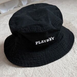 PLAYBOY Black Bucket Hat